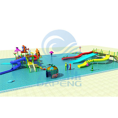 İyi bir fiyat. Açık Su Eğlence Parkı Oyun Alanı Set Çocuk Fiberglass Kaydırma Grubu çevrimiçi