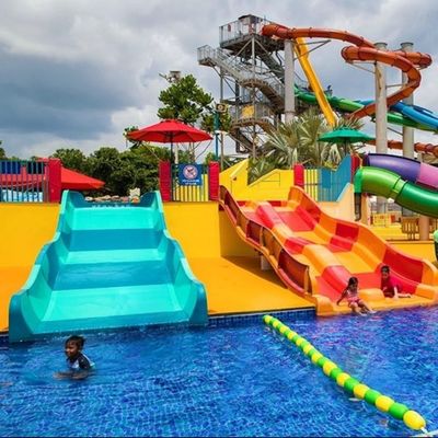Çocuklar Yüzme Havuzu Su Sporları Oyunlar Ekipman Fiberglass Su Kaydırma Çocuklar için