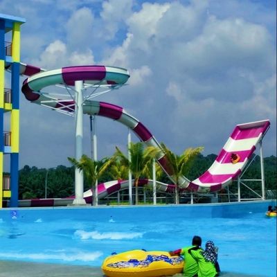 İyi bir fiyat. Açık Hava Ticari Yüzme Havuzu Çocuk Fiberglass Su Kaydırma çevrimiçi