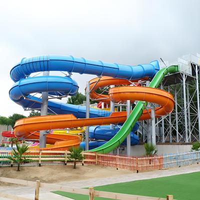 Özel Fiberglas Su Salıncaklı Kaydırak Aqua Park Açık Hava Su Parkı Ekipmanları Ticari Amaçlı Heyecan Verici Havuzlar Parklar Aileler İçin Mükemmel Anti-Ultraviyole