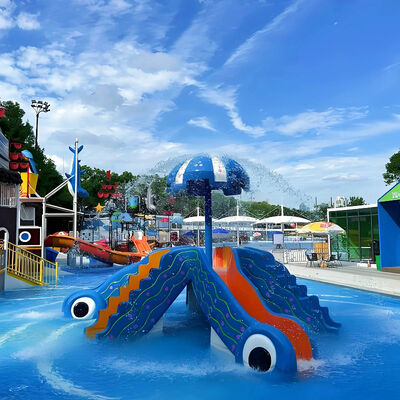 İyi bir fiyat. Water Play Skits Fountain Commercial Water Park Children'S Pool Fiberglass Metal Construction Galvanized Steel With 1-Year Warranty çevrimiçi