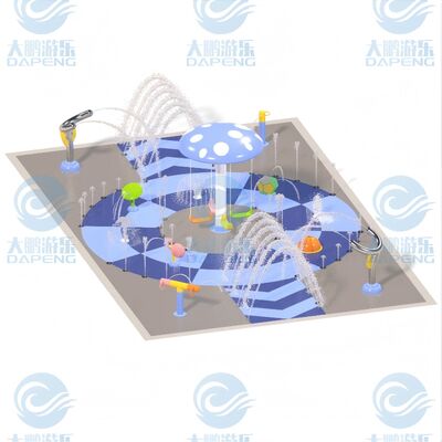 İnteraktif Su Çırpma Yastığı Fiberglass Ticari Su Parkı Oyun Ekipmanı Çocuklar Su Oyunu Satılık
