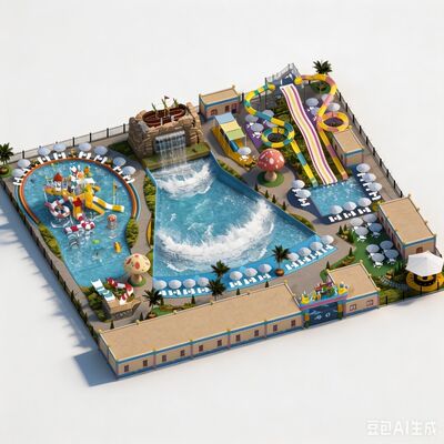Kalite Her Yaştan Ticari Aqua Park Resort için 6000㎡ Profesyonel Su Parkı Özel Tasarım ve İnşaat Planı Fabrika