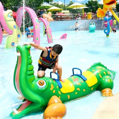 İyi bir fiyat. Hayvan ve çizgi film şekli cam lif su oyun ekipmanları su parkı splash pad çocuk havuzu çevrimiçi