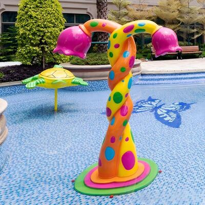İyi bir fiyat. Çocuklar İçin Fiberglas Su Sıçrama Pedi Özelliği Yüzme Havuzu Su Parkı Temalı Resort Otel çevrimiçi