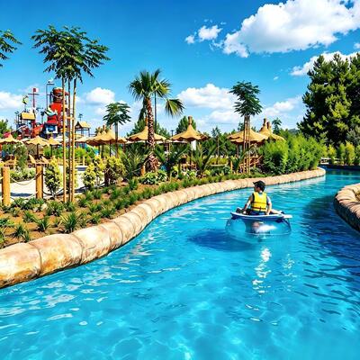 İyi bir fiyat. Ticari Lazy River Projesi Profesyonel Su Parkı ve Su Tesisi için Tasarım ve Ekipman çevrimiçi
