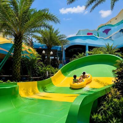 Kalite 1.9m Height Mini Boomerang Slide Fiberglass Water Slide for Swim Pool Custom Design Fabrika