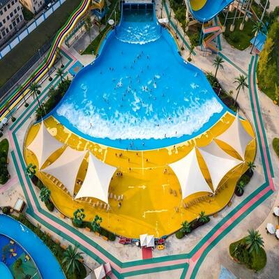 İyi bir fiyat. Tatil Köyü ve Yüzme Havuzu için Ticari Dalga Havuzu Su Parkı Ekipmanları çevrimiçi