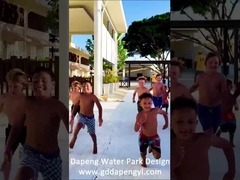 Tatil Köyü Yüzme Havuzu için Popüler Uçan Havuz Kaydırağı